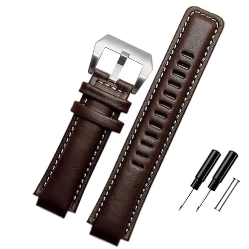 {vvXgbv for timex  T2n739 T2n720 T2n721 T45601 T2p141Series voh 24*16 ~[g (Color : Brown-Silver, Size : 24-16mm)