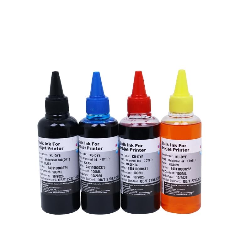 Encre Jaune Imprimante Jet d'Encre 100ML Anti-Bouchage pour Modèles mp288 MG2580s TS3380
