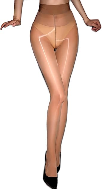 Women Shiny Sheer Pantyhose 8D High Density Tights Anti Snag High Waist Silk Pantyhose