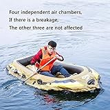 Inflatable Kayak, 4-Person PVC Raft with Paddles & Air Pump for Rafting - Durable and Stable Tourist Boat - Image 5