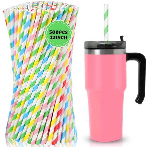 Eaasty 500 Pack 12 Inch Straws