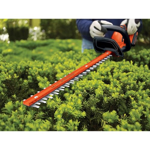 BLACK+DECKER 40V MAX Hedge Trimmer, Cordless, 24-Inch Blade, Battery and Charger Included (LHT2436) - image 7