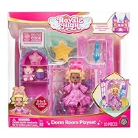 Royale High Dorm Room Playset - 1 Doll, 5 Accessories - Fits Inside Castle Playset - Virtual Item Code Included - Ages 5+