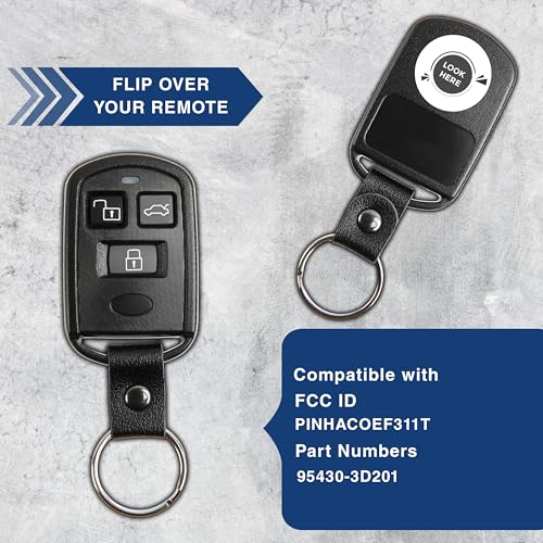 Télécommande de voiture pour Sonata et Accent, lot de 2 clé bip KeylessOption