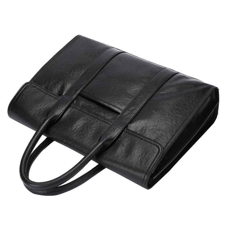 HBJWOV Men's handbag leather business briefcase large capacity computer bag cowhide office bag3