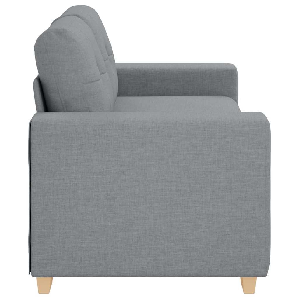 Sofa dwuosobowa, jasnoszara tkanina 180 x 77 x 82 cm z wygodnym zestawem tapicerskim, wytrzymała rama, idealna do salonu, pokoju gościnnego i oszczędzającego miejsce relaksu z funkcją relaksu