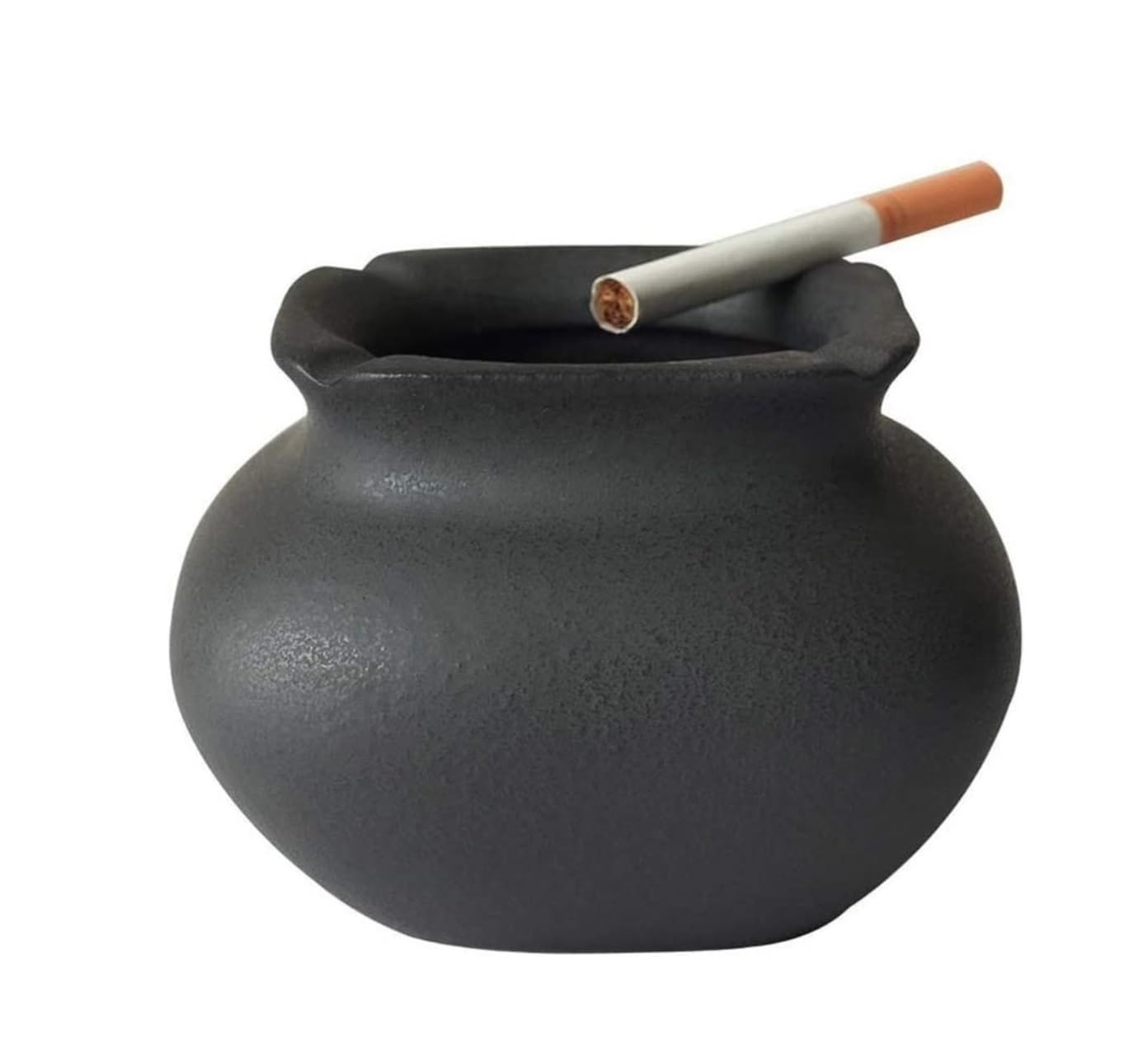 ashtray， Desktop Smoking Ash Tray for Creative Retro Ashtray Ceramic Simple Windproof Outdoor