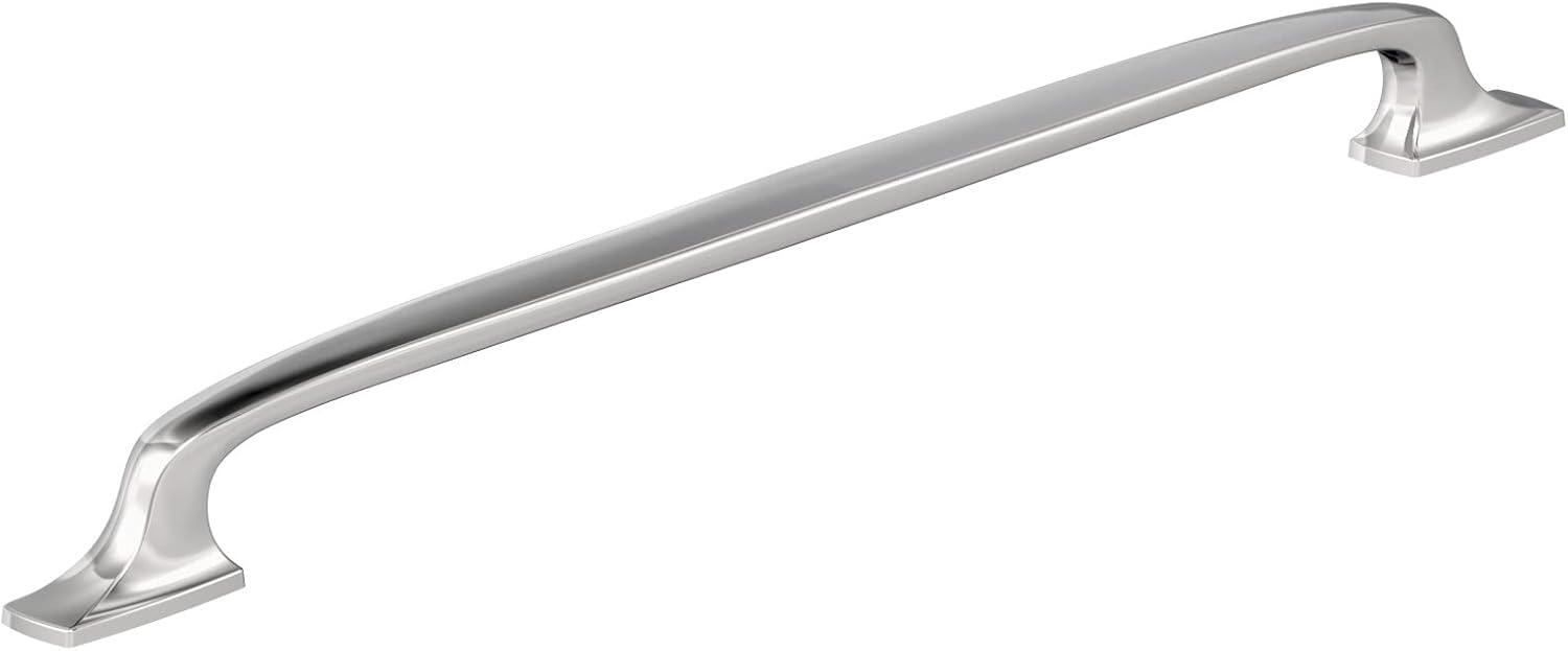 Amerock | Oversized Cabinet Hardware/Appliance Handle Pull | Polished Chrome | 18 in (457 mm) Center-to-Center Drawer Pull | Highland Ridge | Kitchen and Bath Hardware | Furniture Hardware