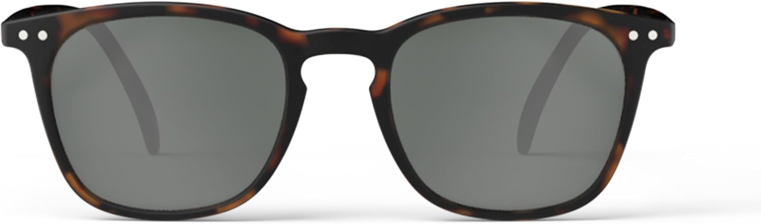 IZIPIZI SUN #E Sunglasses Men & Women – Pantos with Biobased Frame, Anti-Scratch Grey Lenses, 100% UV Category 3 Protection