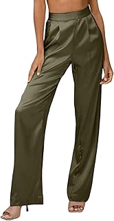 2025 - Pantalones Para Mujer Palazzo Verano Impreso Corto Algodón Lino Cómodos Pantalones holgados Con Bolsillos Más Talla Señoras Pantalones De Cintura Alta Pantalones De Color Sólido Pantalones