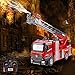 Produktbild efaso Huina 1561 Rc Feuerwehr 2,4 Ghz 1:14 Spritzwasserfunktion über Fernsteuerung drehbare höhenverstellbare Leiter Sound und Blaulicht