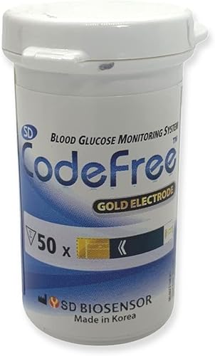 Miniatura 3 de SD Biosensor 100 tiras Sd Codefree Monitor de glucosa en sangre/prueba de monitorización/kit de prueba tiras de repuesto Sí - Tengo diabetes