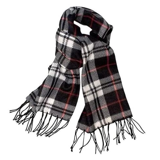 ranaji Men and Women Winter Wool Soft Warm Scarf Muffler Plaid Scarves100% Wool, || Muffler for Men || Muffler For Winter Wear Women || Assorted Colours, Set of 1-picture-0