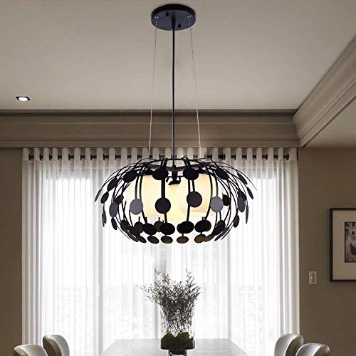 Éclairage lustre suspendu salon pour illuminer les hauts plafonds - 2