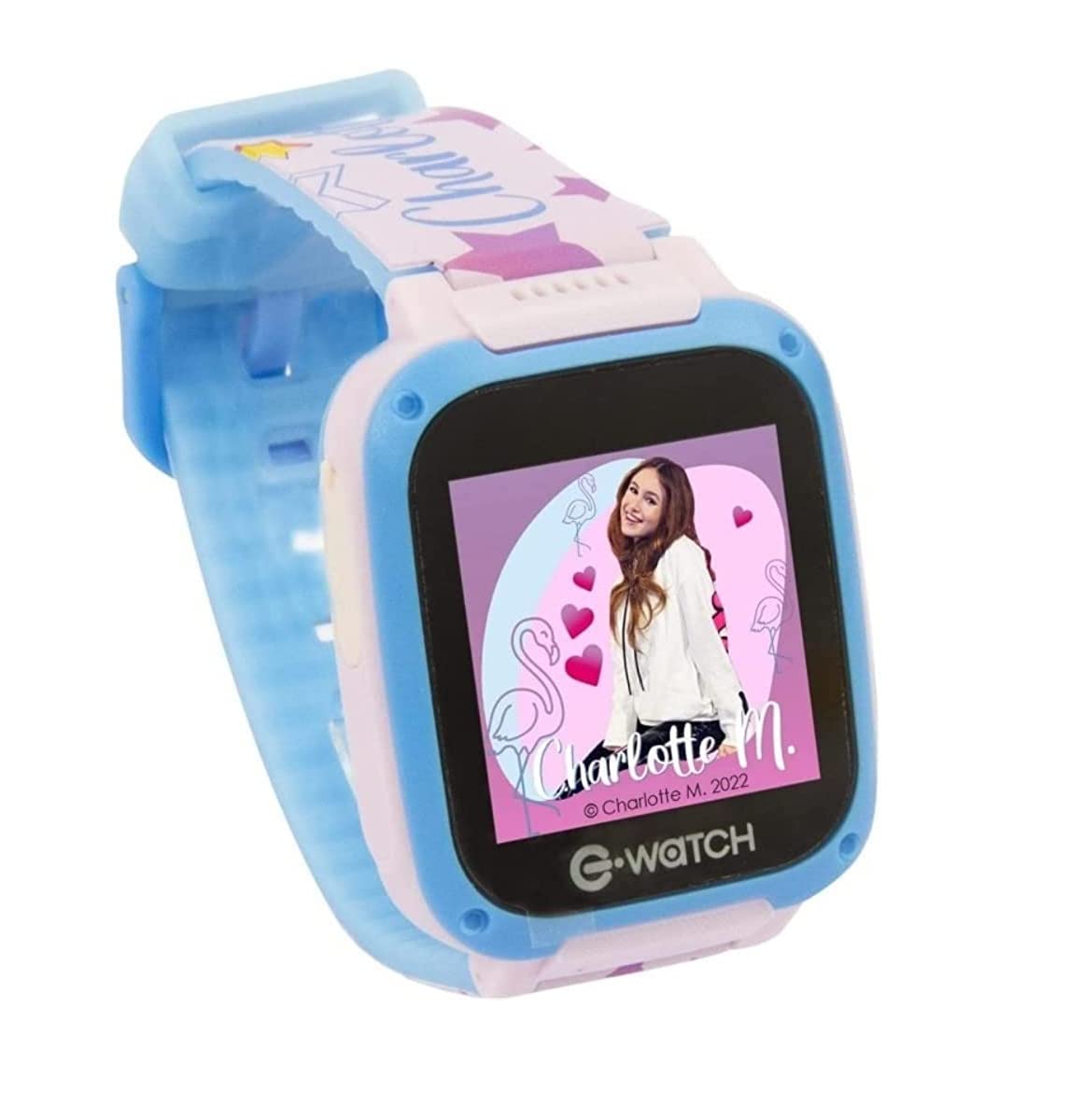 FCP E-Watch Charlotte per bambine orologio Multifunzioni + Omaggio braccialetto dell'amicizia e portachiave paillettes