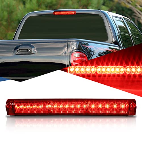 Full Led High Mount Red Housing 3Rd Third Tail Brake Light Lamp Compatible With Ford F-150 F-250 97-04 #TOP7