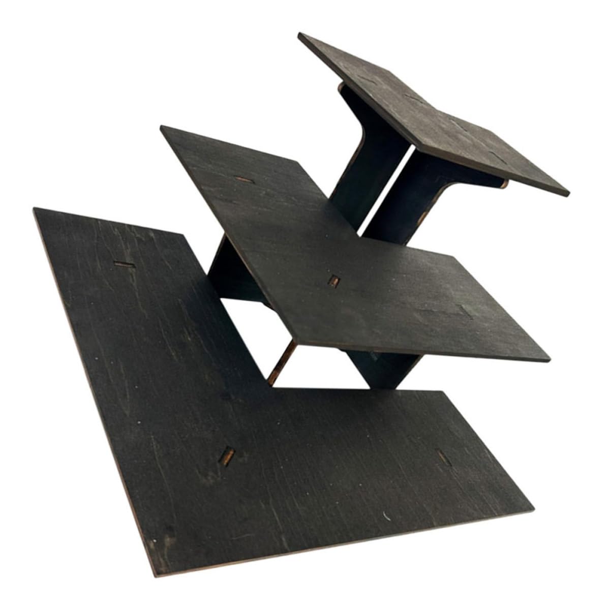 Présentoir de table pour événements de vendeurs étagère bois 3 niveaux