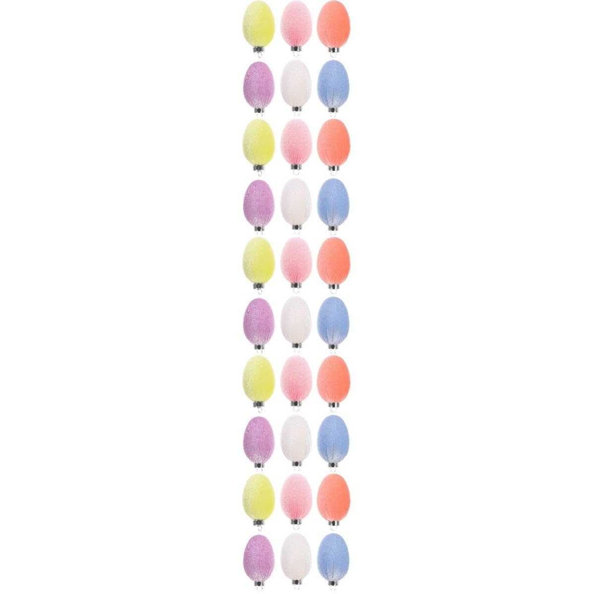 Beaupretty 60 Pezzi Decorazioni per Uova di Pasqua Sospese, Uova Decorative