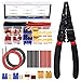 Glarks 45Pcs Wire Stripping Tool and XT60/EC3/T-Plug Deans XT60 Male and Female Connector with 14 Gauge Silicone Wire Heat Shrink Tubes for RC ESC Lipo Battery Motor