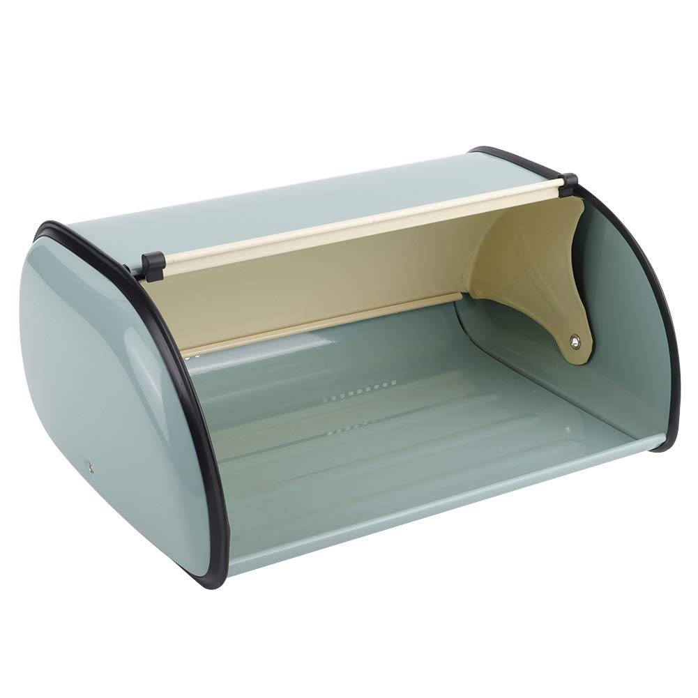 Brotkasten Brotkasten Metall Große Kapazität Metall Brotkasten Halter Behälter Küche Aufbewahrung Organizer (Rot) (Blau)