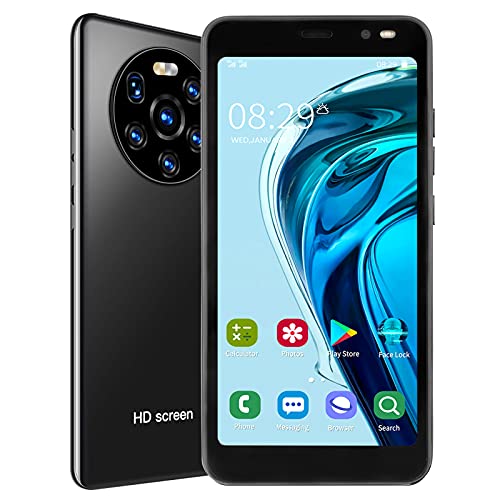 LUCKDANO LANDVO Mate40 Pro Smartphone Teléfono Móvil 5.45in HD Pantalla Dual SIM 128GB Almacenamiento Ampliable con Cámara de 2MP para 4.4.2 (Black) LUCKDANO LANDVO Mate40 Pro Smartphone Teléfono Móvil 5.45in HD Pantalla Dual SIM 128GB Almacenamiento Ampliable con Cámara de 2MP para 4.4.2 (Black)