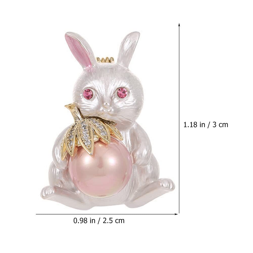 Broche de conejo de Pascua, ramillete de conejo, prendedor, adorno para ropa, 5 unidades