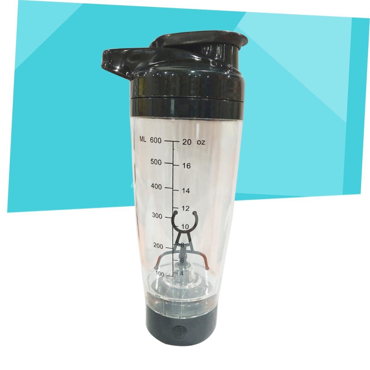 Alipis Elektrischer Shaker 600ml aus Pp, Batteriebetriebene Rührflasche