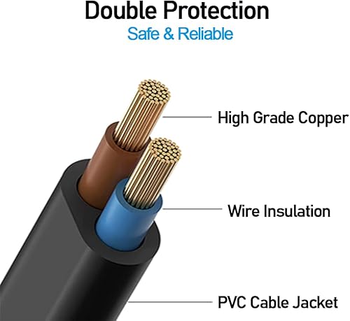 Miniatura 4 de Cable de alimentación de CA compatible con Apple TV de 1, 2, 3, 4, 5 generación (4K) - 8 pies