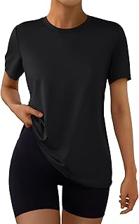 workout tops for women short sleeve gym shirts summer athletic yoga loose fit t shirts