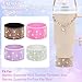 3tyto Rhinestone Stanley Cup Accessories Set, Bling Straw Cover 0.4in, Bottle Handle Strap, Glitter Charms, Silicone Boot, 30-40 Oz (AB Rhinestone, Fit 30oz Stanley Tumbler)