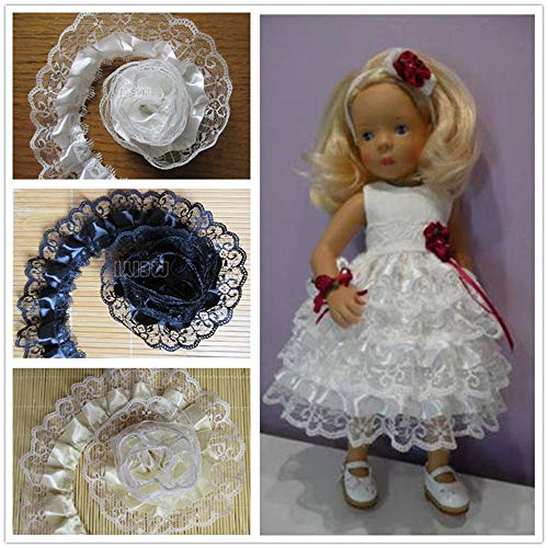 10 Yard 2-Layer Pleated Organza Lace Edge Gathered Mesh Trim Ribbon 2" Width Vintage Edging Trimmings Fabric Embroidered Applique Sewing Craft Wedding Dress Diy Clothes Embellishment (Black) #TOP4