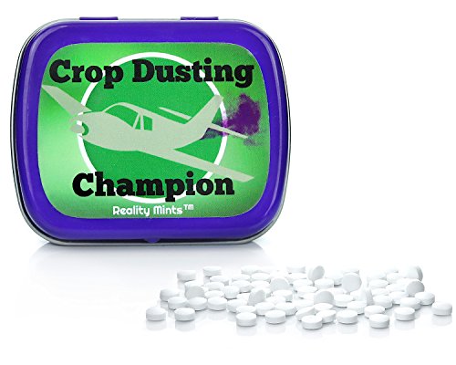 Crop Dusting Champion Mints – Gifts For Friends Weird Stocking Stuffers For Teens Novelty Gifts Peppermint Mints - Funny Dad Gifts White Elephant Ideas Secret Santa Father’s Day #TOP1