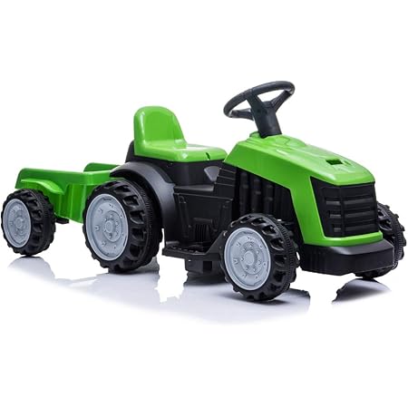 Amazon 電動乗用玩具 トラクター Tractor 乗用玩具 はたらく車 乗り物おもちゃ 子供向け Tr1908t グリーン 電動 乗用玩具 おもちゃ