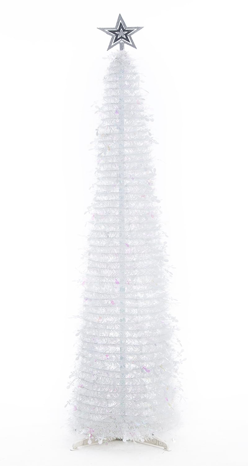 Christmas Tree Artificial Xmas with Light 5FT White