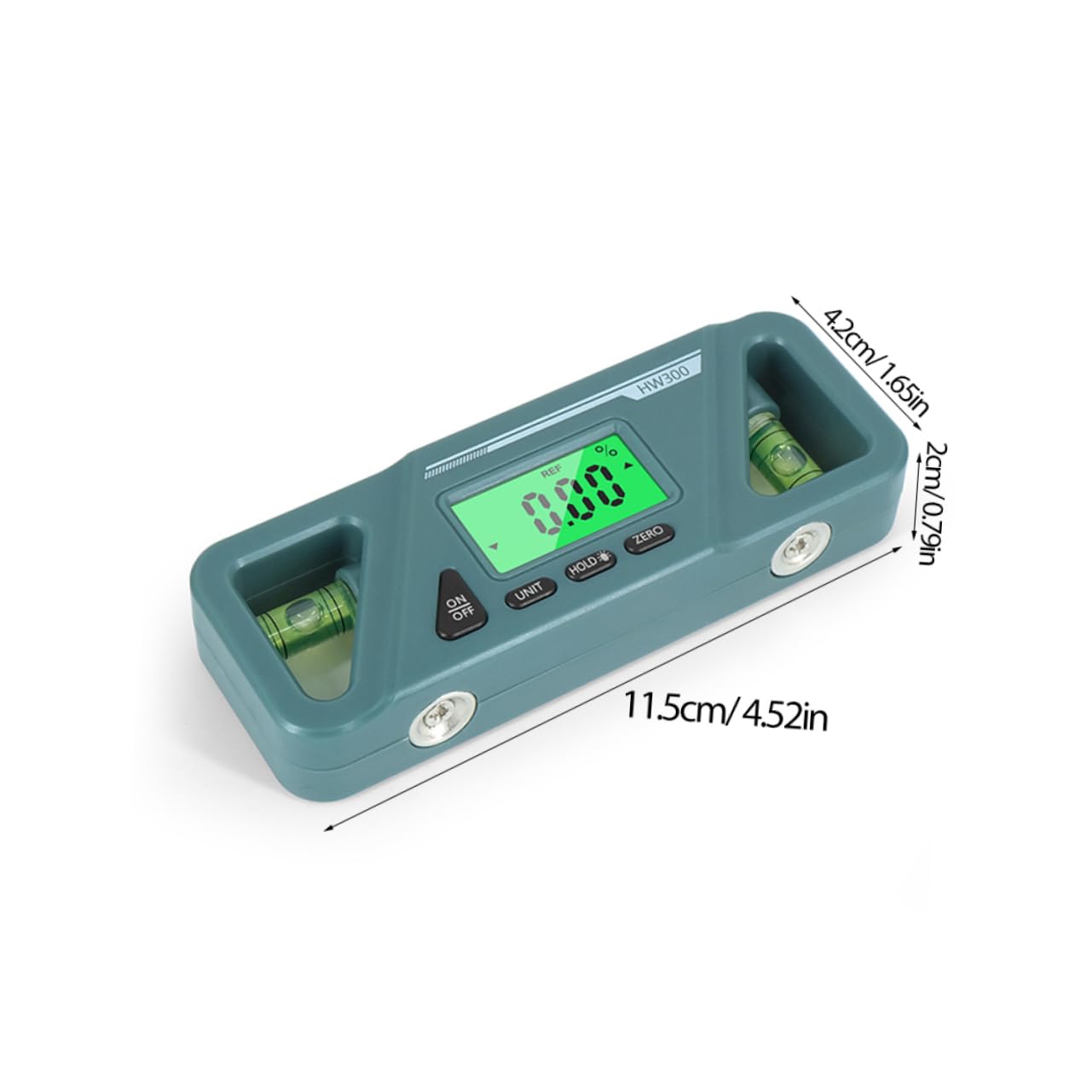 Goniometro Digitale Livella Angolare Inclinometro Misuratore Magneti Integrati Precisione Elevata Conversione Angoli e Pendenze Utilizzo Multiuso in Ingegneria Manutenzione Auto e