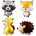 Produktbild Amosfun 4 STÜCKE Tier Ballon Kinder aluminiumfolie Ballon Cartoon Partei liefert (Igel + Fuchs + waschbär + eichhörnchen)