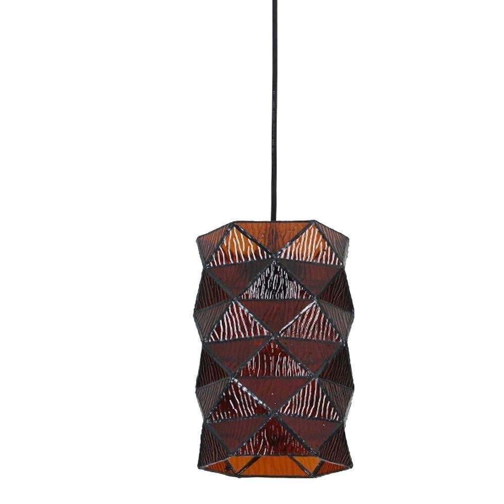 Plafonnier Réglable en Verre Lustre Rétro Style Nordique Luminaire de Couloir Allée