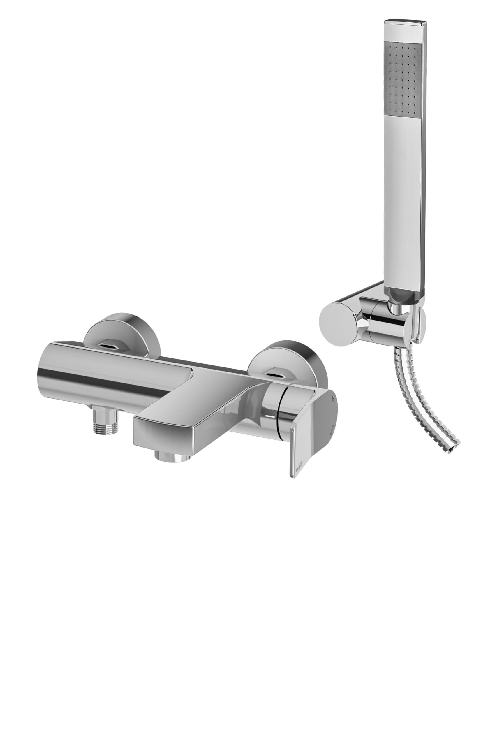 Mitigeur bain douche duplex TILT PAFFONI TI023CR chrome pour baignoire mural