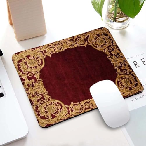 Image of Carpet Pattern Mousepad - Small Non-Slip Rubber Carpet Design Printed Computer Mouse Pad 19x22cm (FMP0227)