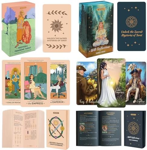 Wyspell Feminine Tarot Deck + Wild Reflections Tarot | Tarot Cards with Meanings on Them & Nature-Inspired Tarot Deck image 4