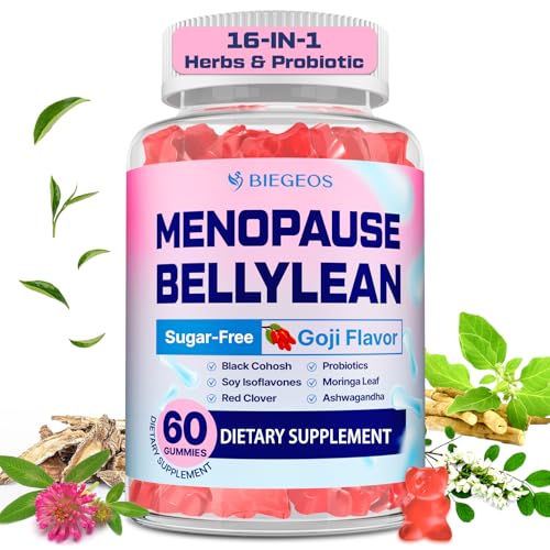 Menopause Supplements for Women Gummies, 16-in-1 Probiotic, Black Cohosh & Ashwagandha for Menopause...