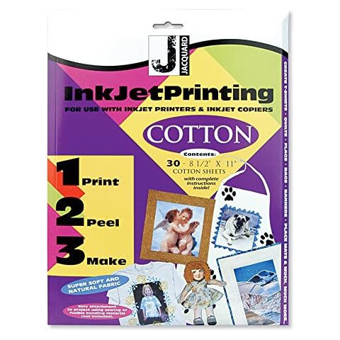 Jacquard Produkte Ink Jet Stoff Blatt, 21,6 x 27,9 cm (30 Stück) Cover