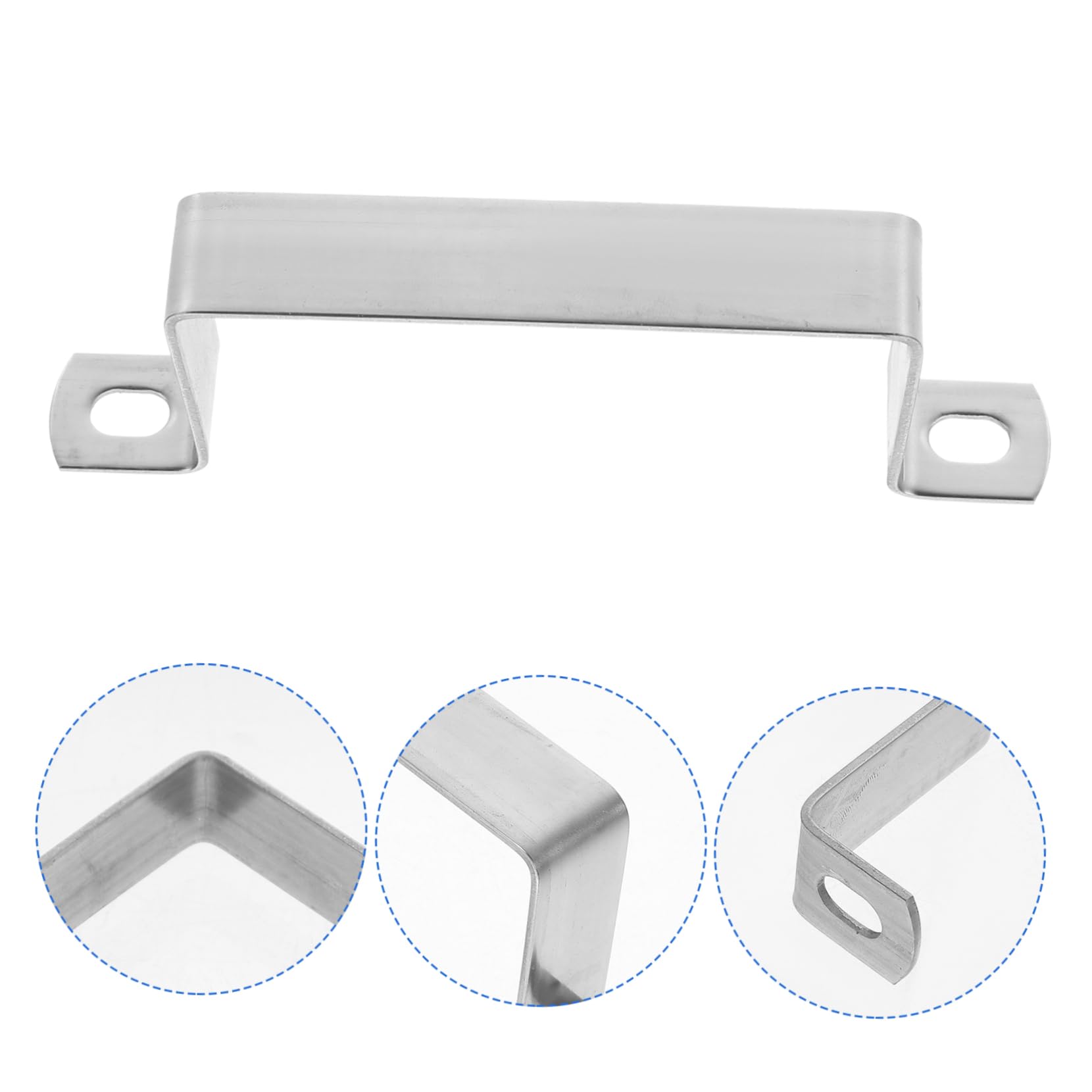 Angoily 10 Set Fibbia A Tubo Quadrato Coperture Di Ventilazione Morsetto Da Laboratorio Morsetto C Parapetto Balaustrone Base Di Appoggio Supporti Acciaio Inossidabile Silver 4 Pezzi * 10