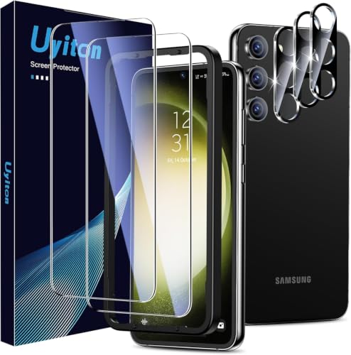 Image of Uyiton UnBreak-Glass for - Screen Protector, [Ultrasonic Fingerprint Support][Auto-Alignment Frame] Scratch-Resistant Bubble-Free S24 Ultra Screen Protector(6.8'' 5G), 2 Pack (GFN)