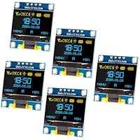 APKLVSR 5PCS Módulo de Pantalla OLED de 0,96 Pulgadas,128 x 64