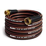 Flexibility Garden Hose, 25ft x 5/8", No-Kink, Wear-Resistant & Freeze-Resistant, Flexible Water Hose, Rubber Hose With Male/Female Fittings,Working Pressure 200 PSI,Burst 600 PSI, 3/4'' GHT