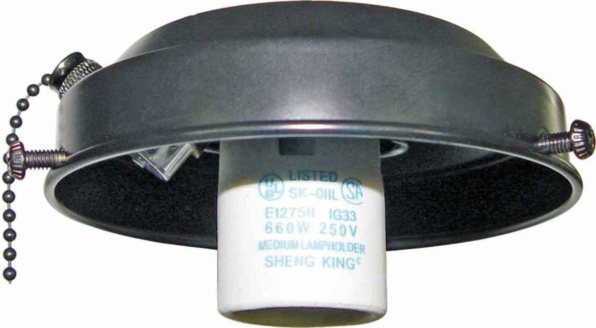 Volume Lighting V0907-5 1-Light Black Ceiling Fan Light Kit