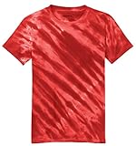 Koloa Tiger Stripe Tie-Dye T-Shirt-Red-M