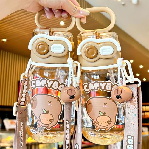 Bouteille d'hydratation double tasse Capybara pour optimiser votre consommation d'eau potable - 3