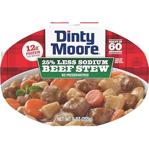 Dinty Moore Beef Stew Less Sodium 9oz Cover
